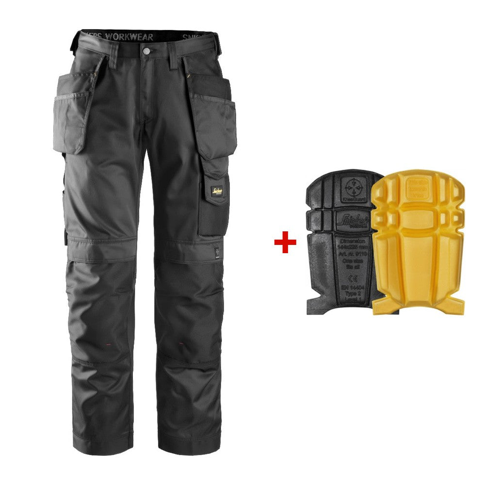 Snickers 3212 Trousers + 9110 Knee Pads Bundle