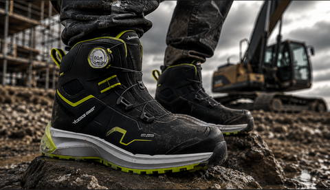 Solid Gear Sonar Mid Green BOA Safety Boots ESD SG80205