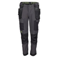 Apache Calgary Black / Grey Slim Fit Stretch Work Trousers 