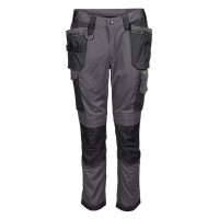 Apache Sudbury Grey / Black Lightweight Slim Fit Stretch Work Trousers