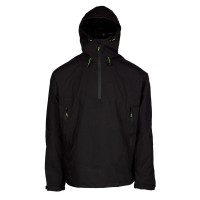 Apache White Rock Lightweight 1/4 Zip Black Rain Jacket