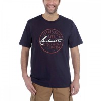 Carhartt Workwear Patch Logo Short Sleeve T-Shirt Navy