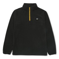 CAT Microfleece Quarter Zip Black / Yellow