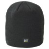 CAT 1120038 Black Logo Knit Beanie