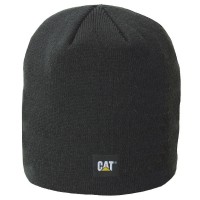 CAT 1120038 Black Logo Knit Beanie