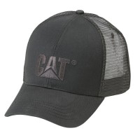 CAT 1120062 Raised Logo Black Cap 