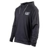 CAT 1510425 Logo Hooded Long Sleeve Black T-Shirt