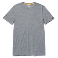 CAT Essentials 1510590 Heather Grey Short Sleeve T-Shirt