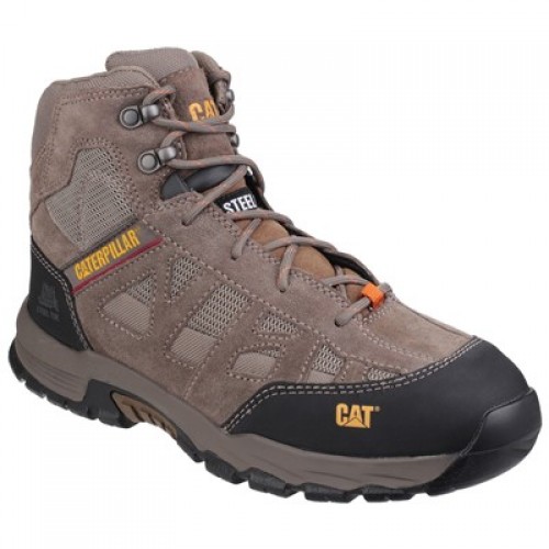 CAT Structure Mid Brown Safety Boots