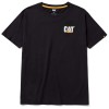 CAT W05324 Trademark Logo Black T-Shirt