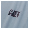 CAT W05324 Trademark Logo Blue Fog Heather T-Shirt