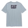 CAT W05324 Trademark Logo Blue Fog Heather T-Shirt
