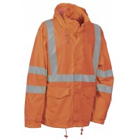 Cofra Merida Orange Hi Vis Waterproof Jacket EN343 EN471