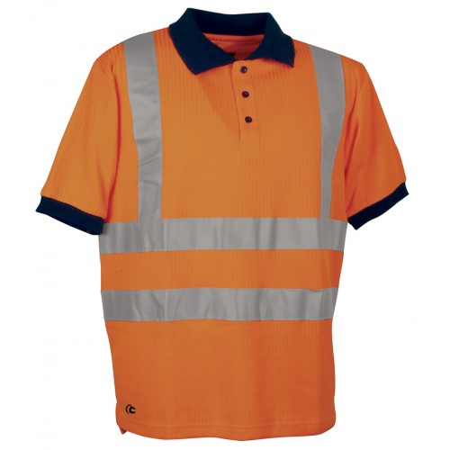 Cofra Spotlight Orange High Visibility Polo Shirt