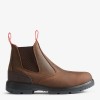 Hunters Drift Brown Leather Occupational Non Safety Dealer Boots Slip On 