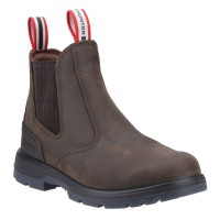 Hunter Kirkwood Ladies Brown Occupational Slip On Dealer Boots Non Safety