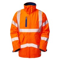Leo Workwear Marisco High Performance Waterproof Anorak Orange
