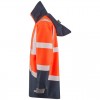 Leo Workwear Clovelly Orange Navy Hi Vis Anorak