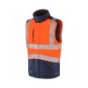 Leo Workwear Halsinger Hi Vis Orange/Navy Class 1 Body Warmer