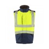 Leo Workwear Halsinger Hi Vis Yellow/Navy Class 1 Body Warmer