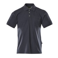Mascot Crossover Borneo Polo Shirt With Chest Pocket - Navy