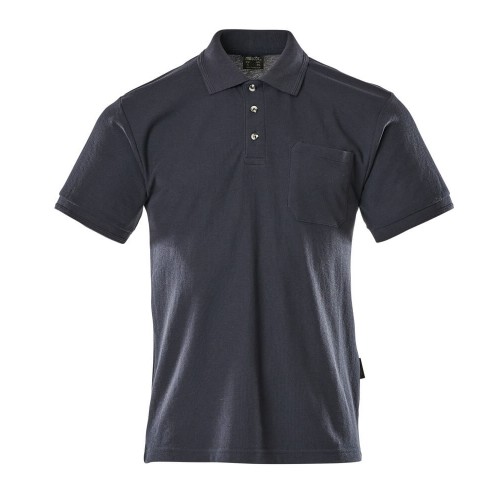 Mascot Crossover Borneo Polo Shirt With Chest Pocket - Navy Mascot Crossover Borneo Polo Shirt With Chest Pocket - Navy