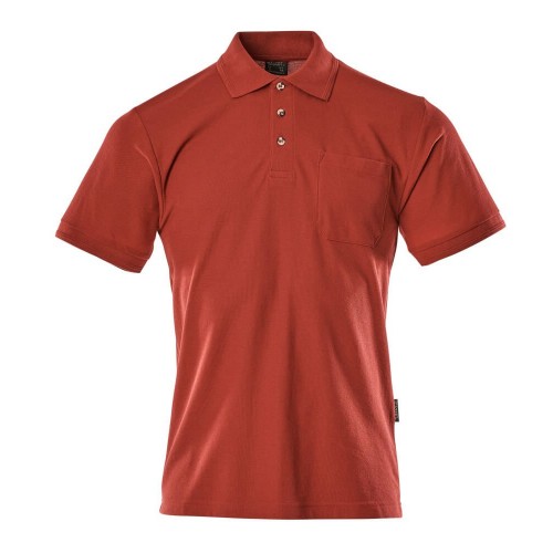 Mascot Crossover Borneo Polo Shirt With Chest Pocket Red Mascot Crossover Borneo Polo Shirt With Chest Pocket Red