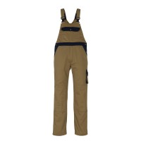Mascot Image Milano Bib & Brace With Kneepad Pockets - Khaki/navy
