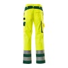 Mascot Olinda Safe Complete 07179 Trousers With Kneepad Pockets Yellow Green