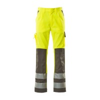 Mascot Olinda Safe Complete 07179 Trousers With Kneepad Pockets Yellow Anthracite