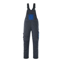 Mascot Safe Unique Leipzig Bib & Brace With Kneepad Pockets - Dark Navy/royal
