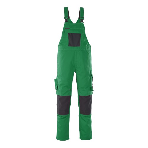 Mascot Safe Unique Leipzig Bib & Brace With Kneepad Pockets - Green/black Mascot Safe Unique Leipzig Bib & Brace With Kneepad Pockets - Green/black