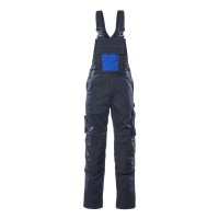 Mascot Safe Unique Augsburg Bib & Brace With Kneepad Pockets - Dark Navy/royal