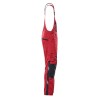 Mascot Safe Unique Augsburg Bib & Brace With Kneepad Pockets - Red/black Mascot Safe Unique Augsburg Bib & Brace With Kneepad Pockets - Red/black