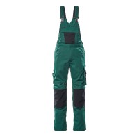 Mascot Safe Unique Augsburg Bib & Brace With Kneepad Pockets - Green/black