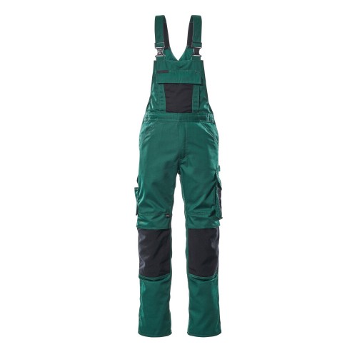 Mascot Safe Unique Augsburg Bib & Brace With Kneepad Pockets - Green/black Mascot Safe Unique Augsburg Bib & Brace With Kneepad Pockets - Green/black