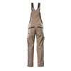 Mascot Safe Unique Augsburg Bib & Brace With Kneepad Pockets - Light Khaki/black