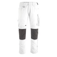 Mascot Unique 12179 Trousers With Kneepad Pockets White Dark Anthracite