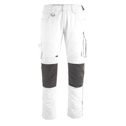Mascot Unique 12179 Trousers With Kneepad Pockets White Dark Anthracite Mascot Unique 12179 Trousers With Kneepad Pockets White Dark Anthracite