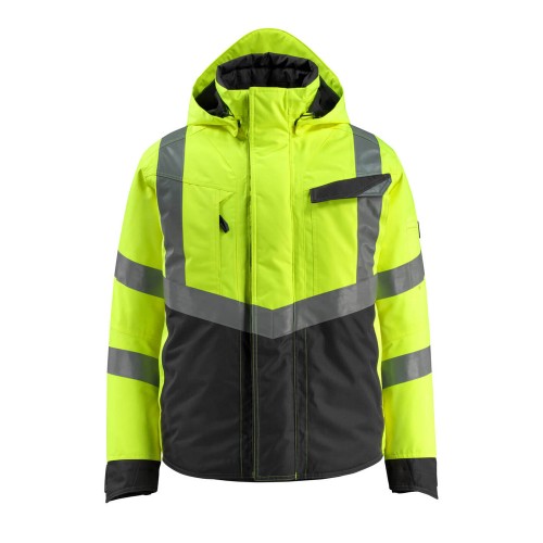 Mascot Hastings Safe Supreme 15535 Winter Jacket Waterproof Yellow Black - Class 3 Mascot Hastings Safe Supreme 15535 Winter Jacket Waterproof Yellow Black - Class 3