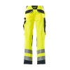 Mascot Kendal Safe Supreme 15579 Trousers With Kneepad Pockets Yellow Dark Navy