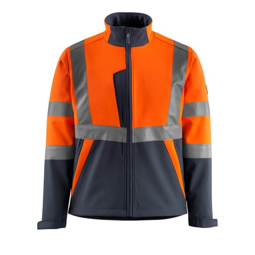 Mascot Kiama Safe Light 15902 Softshell Jacket Orange Dark Navy Class 2 Mascot Kiama Safe Light 15902 Softshell Jacket Orange Dark Navy Class 2