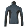 Mascot Advanced 17103 Fleece Jumper With Zipper Dark Petroleum Black Mascot Advanced 17103 Fleece Jumper With Zipper Dark Petroleum Black