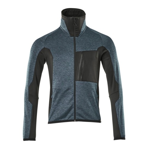 Mascot Advanced 17103 Fleece Jumper With Zipper Dark Petroleum Black Mascot Advanced 17103 Fleece Jumper With Zipper Dark Petroleum Black