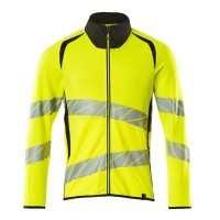Mascot Accelerate 19184 Sweatshirt With Zipper Hi-Vis Yellow Black