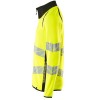 Mascot Accelerate 19184 Sweatshirt With Zipper Hi-Vis Yellow Black