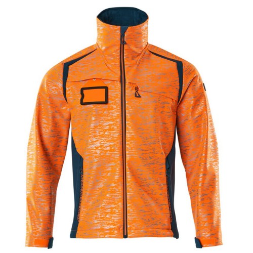 Mascot Accelerate 19202 Softshell Jacket Hi-Vis Orange Dark Petroleum Mascot Accelerate 19202 Softshell Jacket Hi-Vis Orange Dark Petroleum