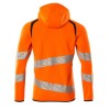 Mascot Accelerate 19284 Hoodie With Zipper Hi-Vis Orange Black Mascot Accelerate 19284 Hoodie With Zipper Hi-Vis Orange Black