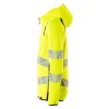 Mascot Accelerate 19284 Hoodie With Zipper Hi-Vis Yellow Black Mascot Accelerate 19284 Hoodie With Zipper Hi-Vis Yellow Black