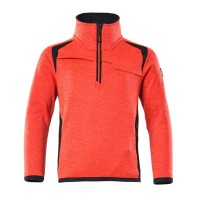 Mascot Accelerate 19903 Fleece Jumper For Children Hi-Vis Red Dark Navy